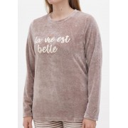 Домашній костюм велюровий Cotpark (світшот, штани)  M,L,XL,2XL 30323